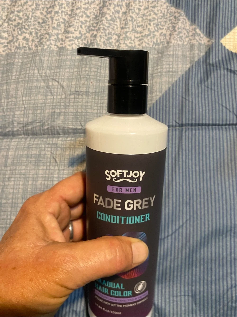 Softjoy Fade Grey Conditioner - Gradual Hair Color (Teal & Purple Accents)